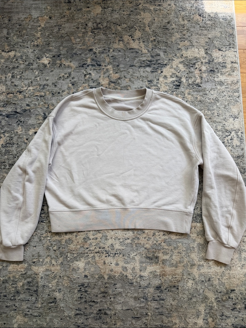 Lululemon tan cropped sweatshirt